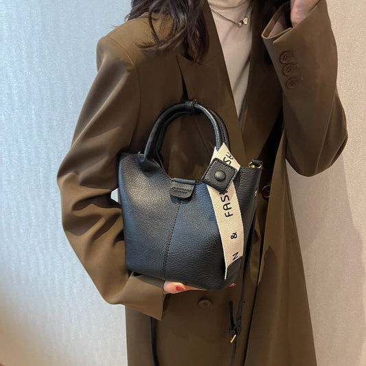 One-shoulder Crossbody Portable Bucket Bag