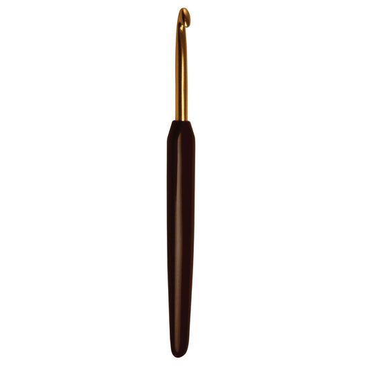 KnitPro Gold Aluminium Crochet Hook soft grip