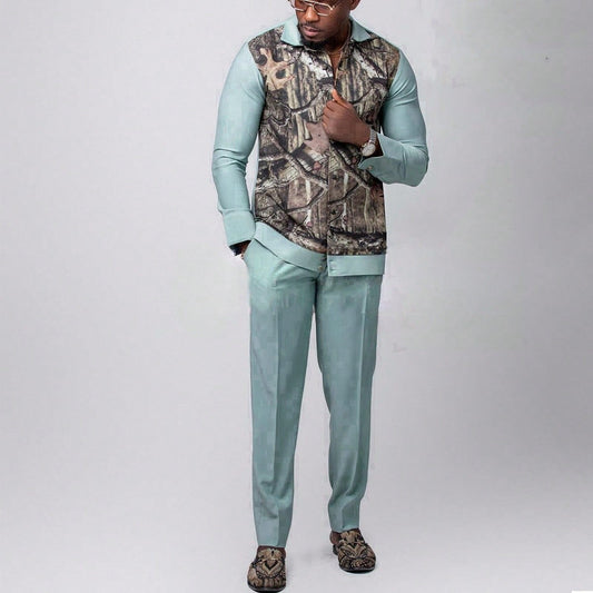 Ethnic Style Fashion Individual Casual Men's Suit
