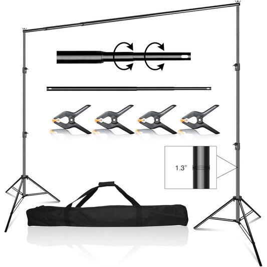 Backdrop Stand 3x3m Heavy Duty Adjustable Photography Frame Kit EMART