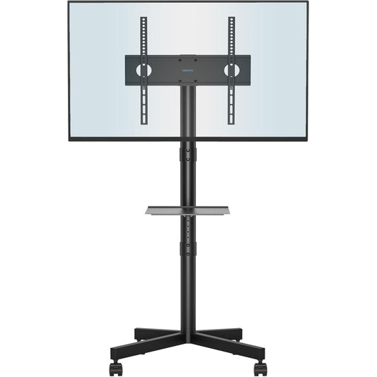 Mobile TV Stand on Wheels 23 to 60 Inch Height Adjustable Shelf BONTEC