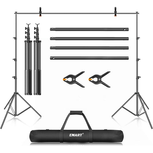 Large Photo Backdrop Stand 10x12ft Adjustable Support Kit for Studio EMART