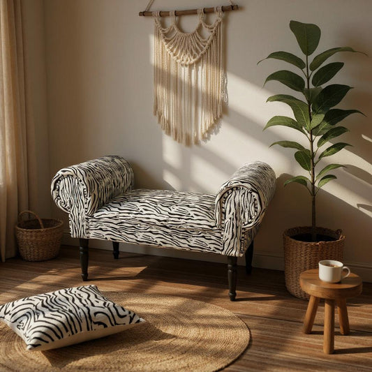 ZEBRA FABRIC WINDOW SEAT