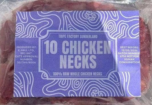 10 Chicken Necks - Tripefactory Sunderland - Raw Frozen Treats | Luxury Home Accessories | Heulog Glow