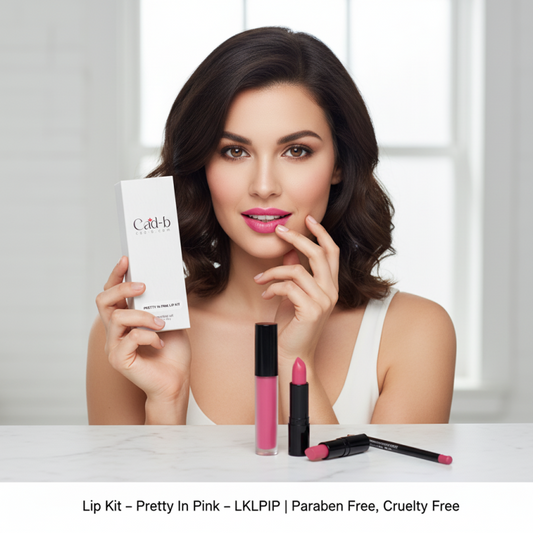 Lip Kit – Pretty In Pink – LKLPIP | 3-Piece Lip Liner, Lipstick & Gloss Set | Paraben-Free, Cruelty-Free