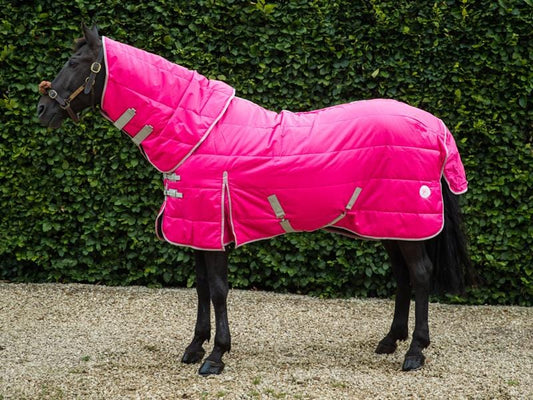 100g Stable Rug With Detachable Neck - Hi Vis Pink | Luxury Home Accessories | Heulog Glow