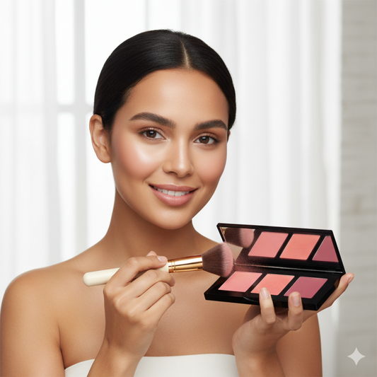 Blush Palette – Kissable – KBL31 | 3 Shades, Jojoba Oil Infused, Buildable Matte Finish