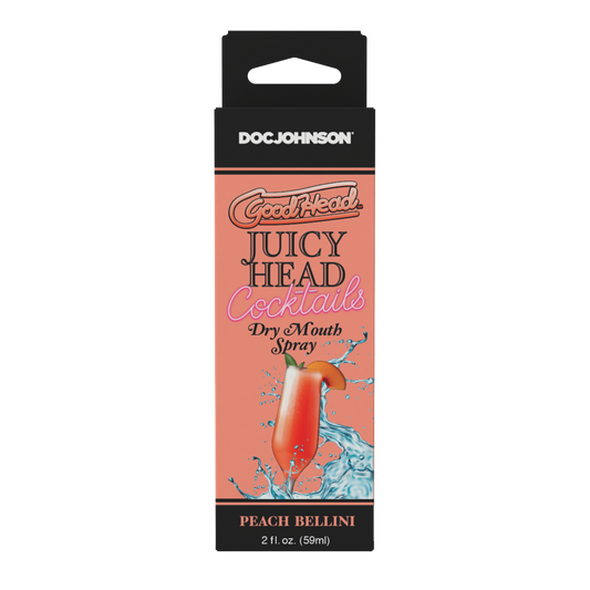 GoodHead Juicy Head Cocktails Dry Mouth Spray Peach Bellini 2 oz.