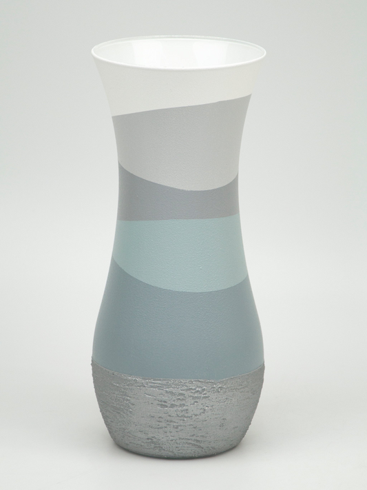 table gray art decorative glass vase 8268/260/sh235