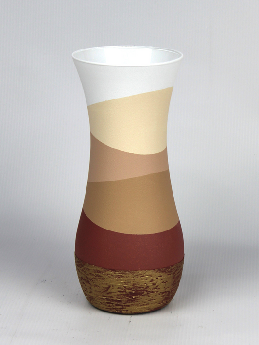 table brown art decorative glass vase 8268/260/sh235.1