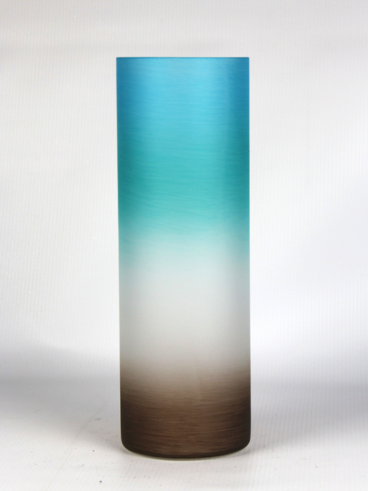 table blue art decorative glass vase 7856/300/sh317
