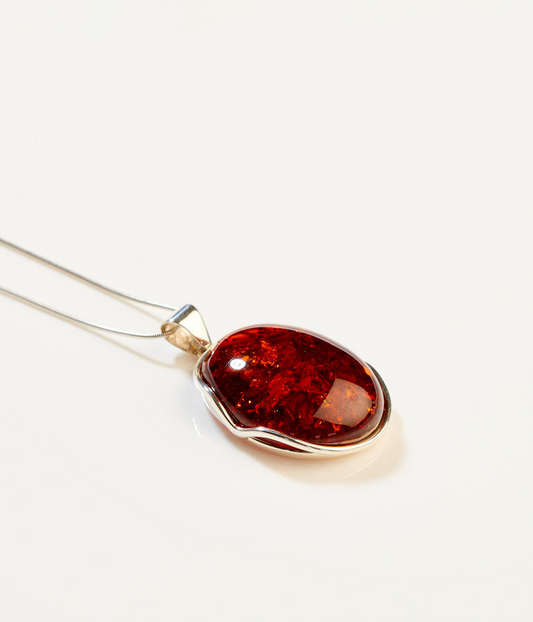 OOAK Solar Muse Amber Pendant