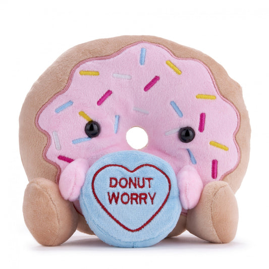 Love Hearts Donut Worry Plush 18cm (7inch)