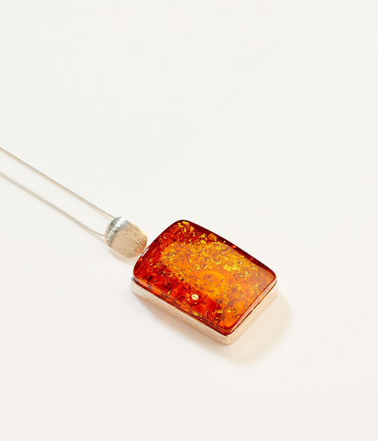 OOAK Relic Amber Pendant