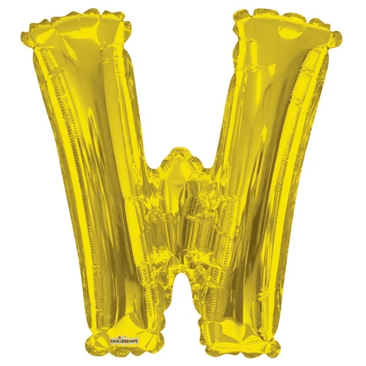 34" Letter Balloon - W - Gold