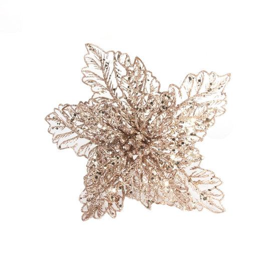 Rose Poinsettia Filigree with Clip (Dia22cm)