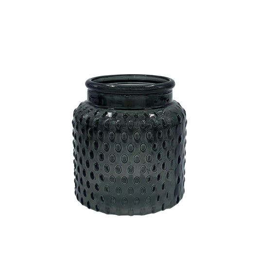Dove Grey Glass Pickwick Jar (11cm x 10cm)