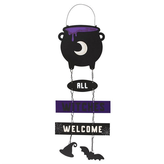 Cauldron Hanging Sign on Chain