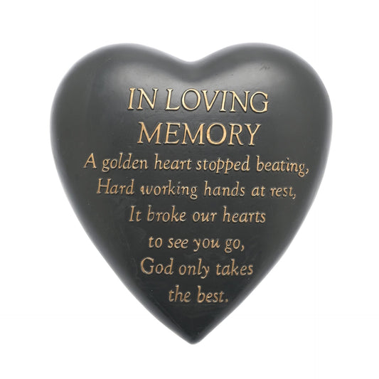 Graveside Heart Plaque - In Loving Memory