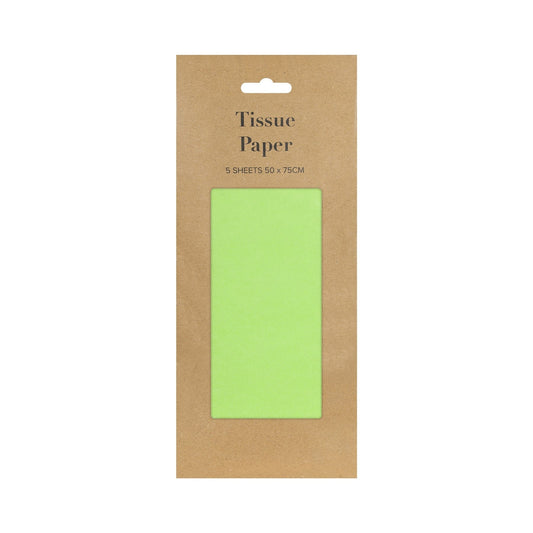 Lime Green Tissue Paper Pack 5 Sheets