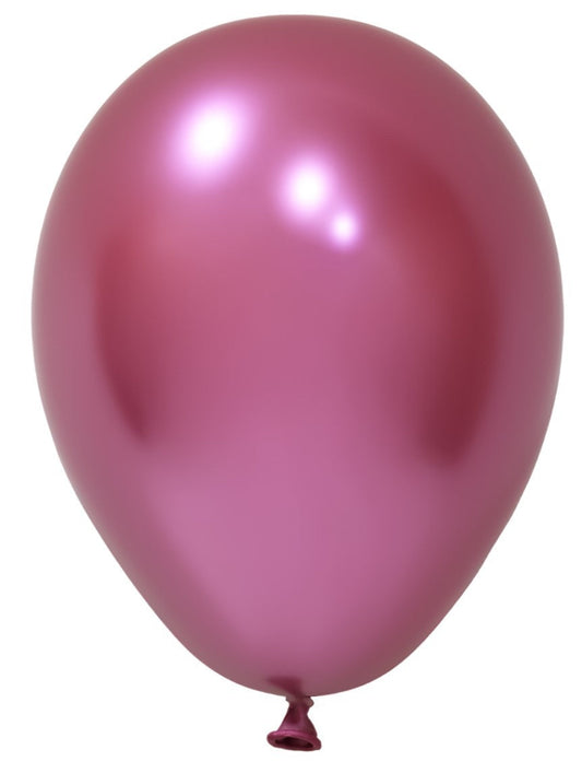 Fuchsia Chrome Latex Balloon - 5 inch (Pk 100)