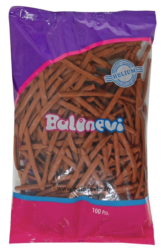 Caramel Modelling Balloons (Pack of 100)