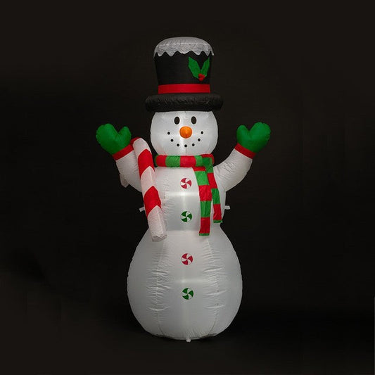 Inflatable 1.8m Snowman (6 LEDS)