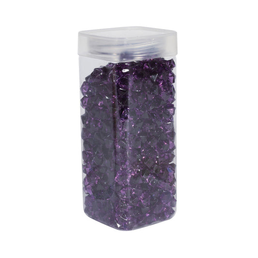 Small Purple Acrylic Stone in Square Jar (320gr)