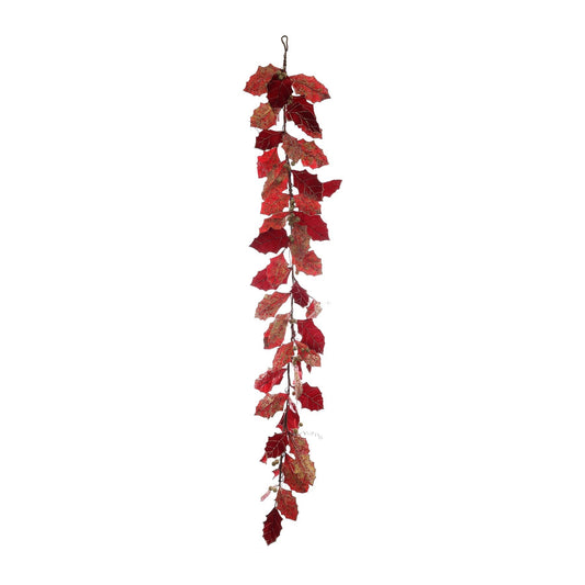 Garland with Berries -Red/Gold (180cm)