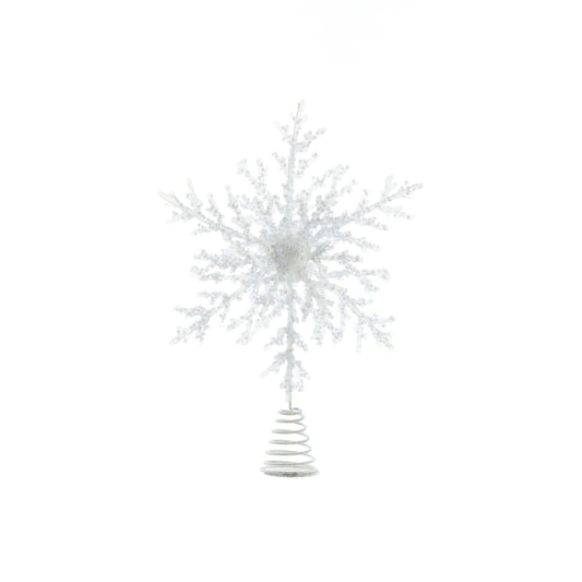 Snowflake Tree Topper - White (35cm)