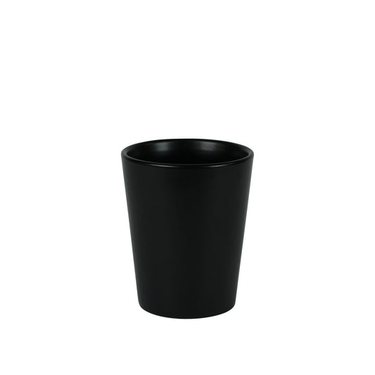 Hortus Vienna Matt Black Ceramic Pot (12cm)