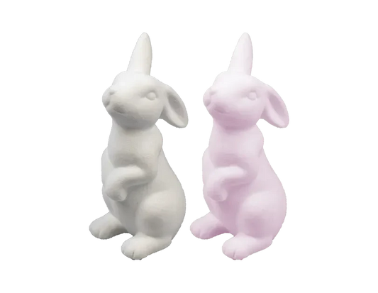 Flocked Bunny Ornament