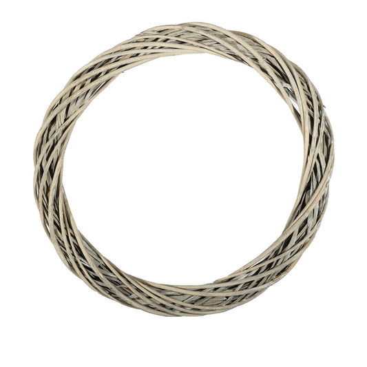 Grey Unpeeled Willow Ring with White Wash (50cm)