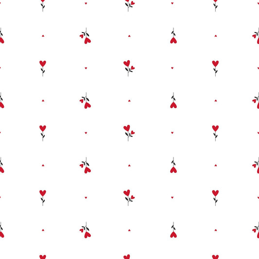 Flower Hearts Red Film (100mx80cm)