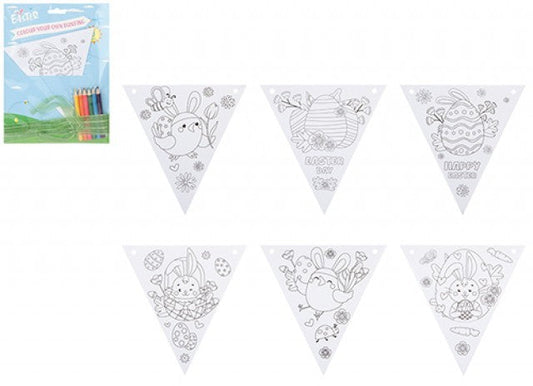 Colour Your Own Easter Bunting