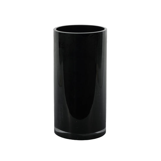 Cylinder Vase - Black Gloss - H20x10cm
