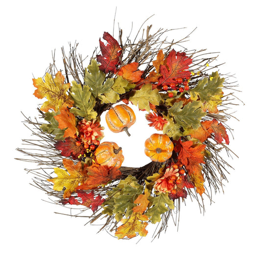 Autumn Wreath with Pumpkins (50cm)