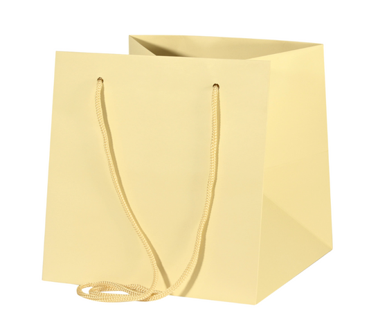 Yellow/Cream Hand Tied Bag (25cm)