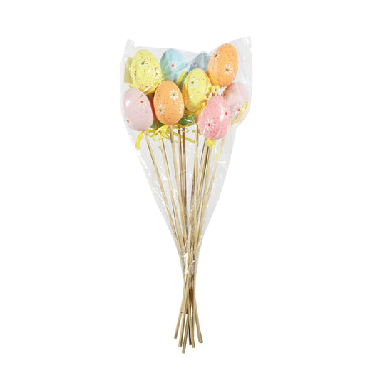 Eggs on Wooden Stick (Pack of 12)