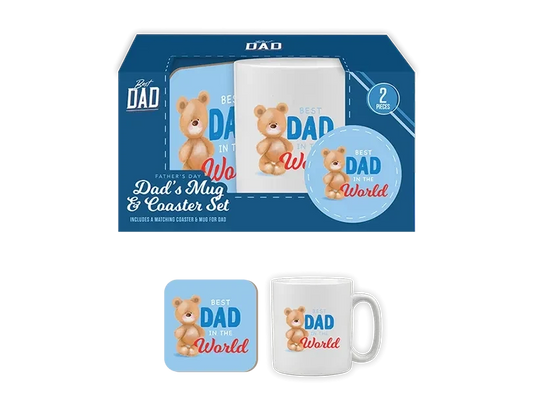 Fathers Day Mug & Coaster Duo Set