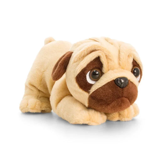 Laying Pugsley with Heart & Sound (26cm)
