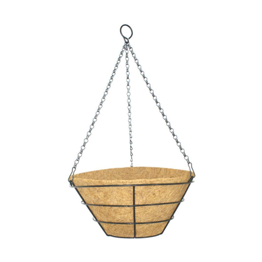 Flat Bottom Wire Basket with Coco Liner (40cm)
