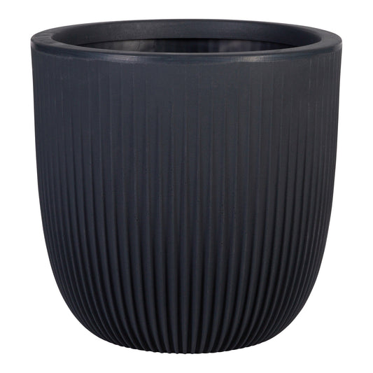 Graphite Round Pacific Planter (35cm)