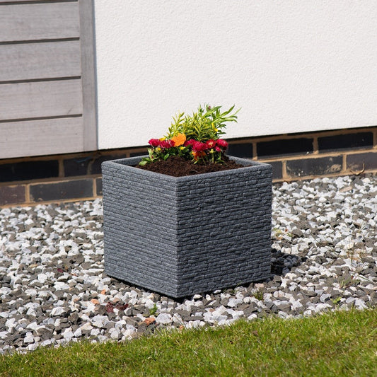 Ash Slate Effect Planter (32cm)