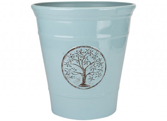Powder Blue Deluxe Plastic Planter (30cm)