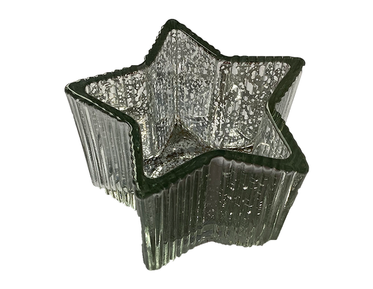 Silver Star Candle Holder