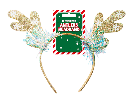 Iridescent Antlers Headband