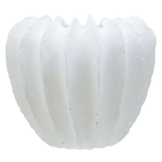 Broc White Textured Vase