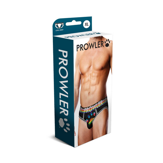 Prowler Black Oversized Paw Open Brief XL