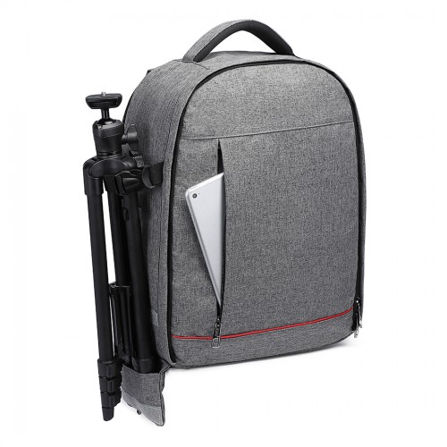E6928 - Kono Water Resistant Shockproof DSLR Camera Backpack - Grey